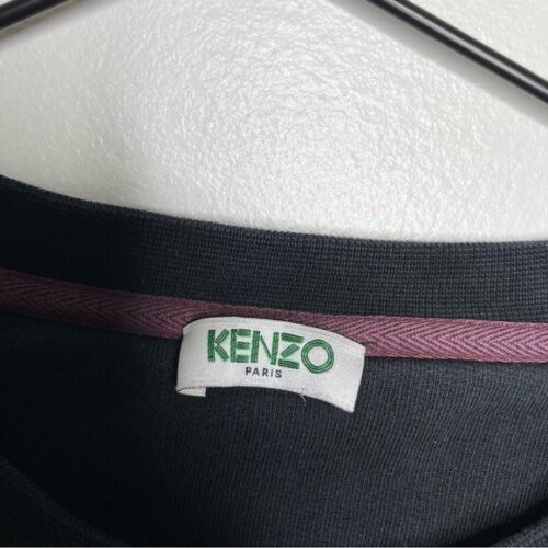 KENZO Evil Eye Embroidered Black Crewneck Sweatshirt Womens XS - Picture 4 of 8
