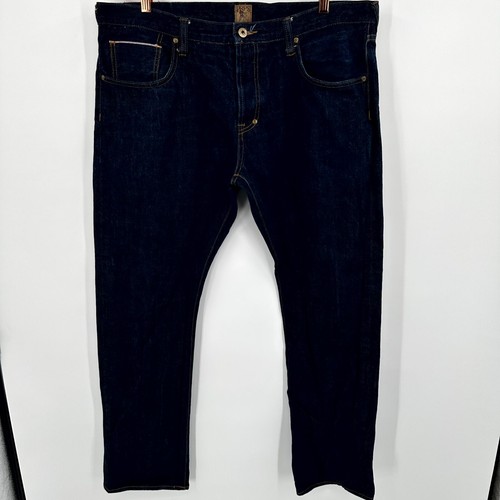 PRPS Jeans Men's Sz 40 Blue Regular Selvedge Demon Fit Button Fly Skinny Leg - Picture 2 of 15