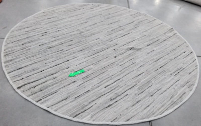 GREY 8' X 8' Round Broken Thread Rug, Reduced Price 1172728785 RAR121A-8R