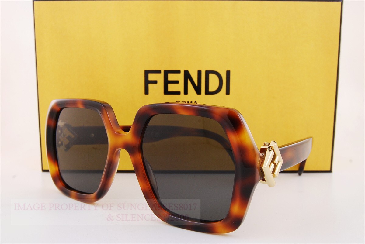 Brand New FENDI Sunglasses FE 40139I 53A Tortoise/Dark Gray For