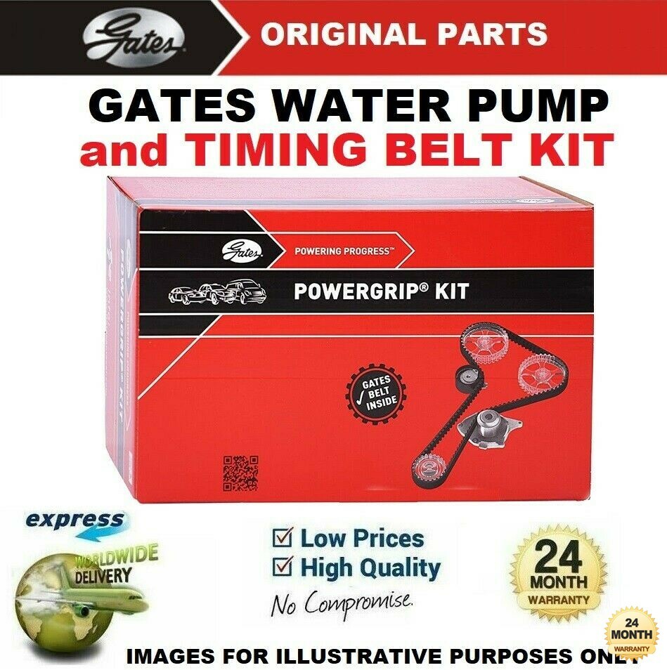 GATES WATER PUMP & TIMING BELT KIT for CHEVROLET CRUZE Hatch 1.6 2012->