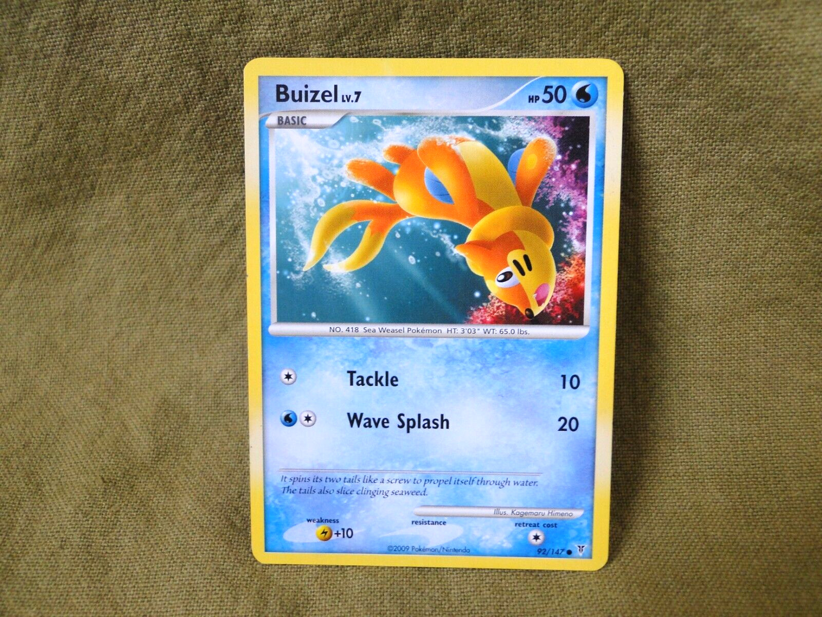 Pokemon Trading Card - Supreme Victors: Buizel LV.7 92/147
