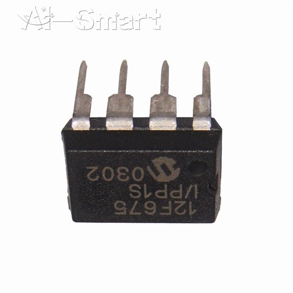 10 PCS PIC12F675-I/P DIP-8 PIC12F675 Flash-Based 8-Bit