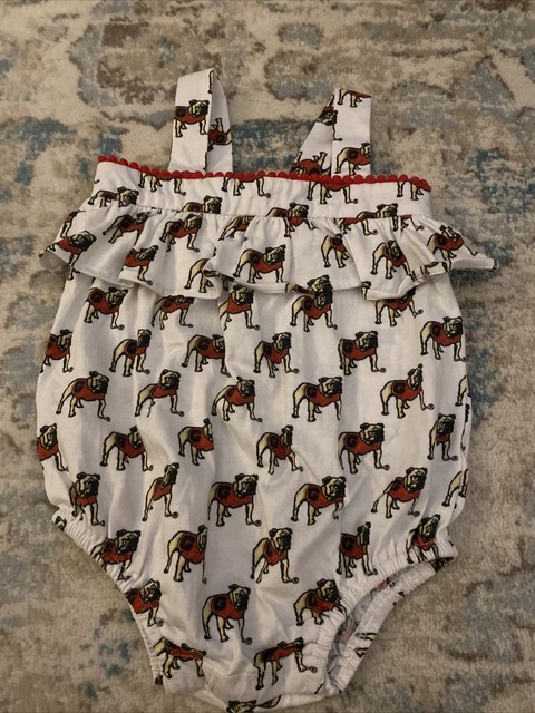 Stewart Simmons One Piece UGA Girls Sunsuit Size 12-18 Months Stewart Simmons One Piece UGA Girls Sunsuit Size 12-18 Months