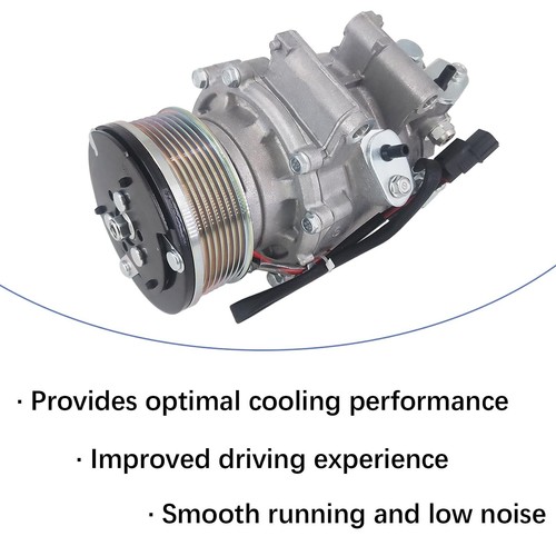 AC Compressor w/Clutch Compatible with for 2006-2011 Honda Civic 1.8L with Be... - Picture 4 of 6