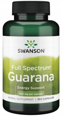 SWANSON, GUARANA Full Spectrum Energiestoffwechsel 500mg 100 Kapseln SUPER PREIS