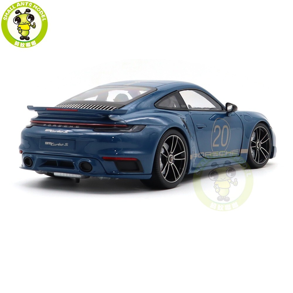1/18 Minichamps Porsche 911 992 Turbo S 20th Anniversary Blue