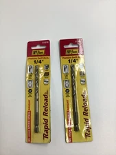 (QTY 2) IVY Classic 1/4" Premium Swift Bore Drill Bit M2 High Speed Steel 01816