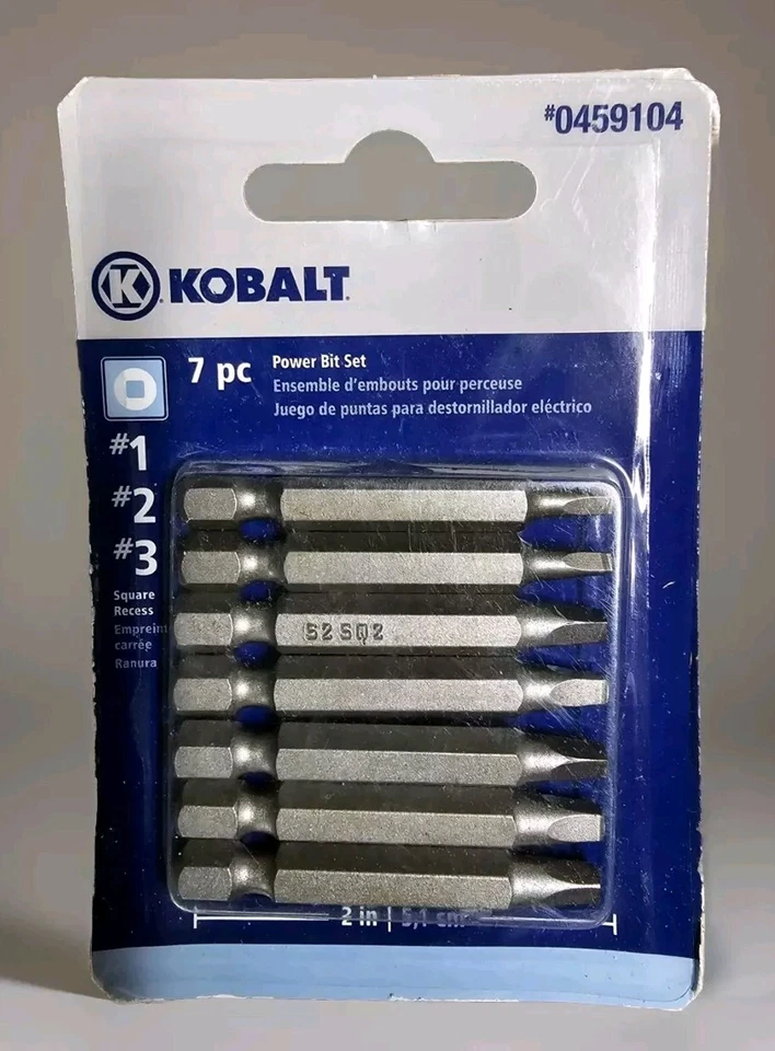 ​NEW Kobalt 10pc Square Power Bit Set 2" #1, #2, #3 Drill Driver Assortment - Image 2 of 4