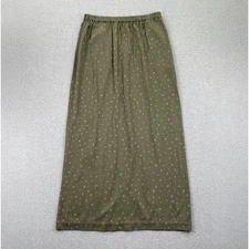 Melrose and Market Floral Maxi Skirt S Green Ditsy Lightweight Cottagecore Fairy