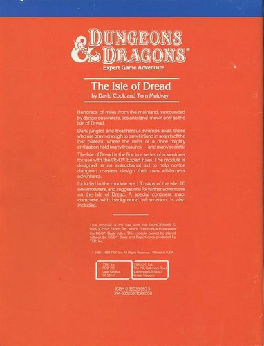 X1 THE ISLE OF DREAD EXC+! Vintage D&D Module TSR Dungeons Dragons Adventure DND - Picture 2 of 2