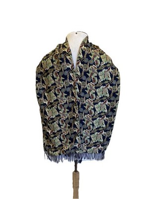 H32# Carnaval de Venise 100% Cashmere Scarf Shawl Made in Italy Unisex