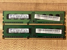 Gently Used Samsung 4GB PC3-10600U M378B5673EH1 DDR3 Desktop Ram Kit