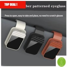 Car Sun Visor Sunglasses Clip Holder - Universal Eyeglass Card Ticket Organizer