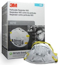 3M 8210 N95 Particulate Respirator Face Mask 20pcs  Exp 12/2025
