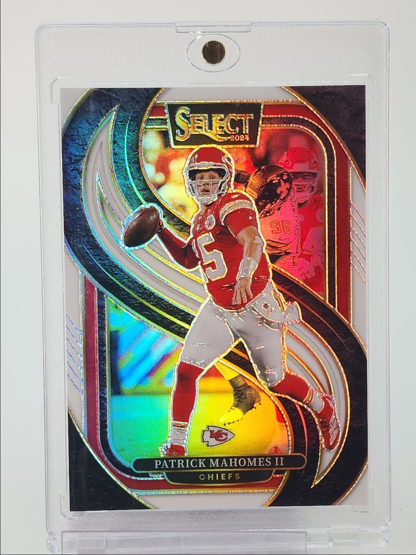 PATRICK MAHOMES II 2024 SELECT PREMIER LEVEL WHITE PRIZM CHIEFS /35 Q1518