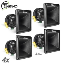 4x Timpano TPT-DH175 1" Ferrite Compression Driver 1in Exit Waveguide Pro Audio