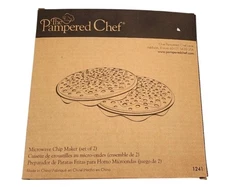 The Pampered Chef Microwave Potato Chip Maker 1241 New In Box