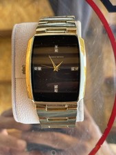 Gold Tone Genuine Diamond Watch