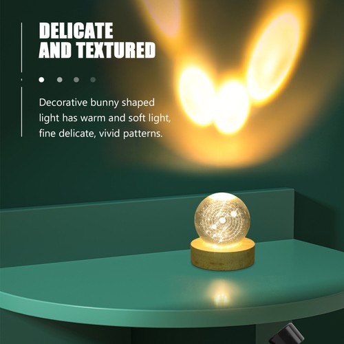 Bola de Cristal con Luz LED Decoración Dormitorio Esferas Bolas Decorativas - Imagen 12 de 12