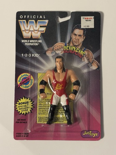 WWE WWF Justoys 123 Kid 1-2-3 Kid Bend-Ems Bendems...