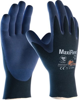 Handschuhe MaxiFlex  Elite  34-274 Gr.10 blau/blau Nyl.m.Nitrilmikroschaum VPE 1