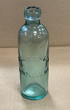 VINTAGE HOLLISTER & CO HONOLULU, H.I. FUNNEL BLOB TOP BOTTLE.