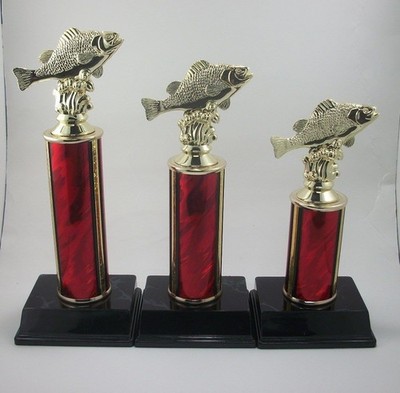 1st 2nd 3rd Place Fishing Trophy, Fish Awards. Free Engraving