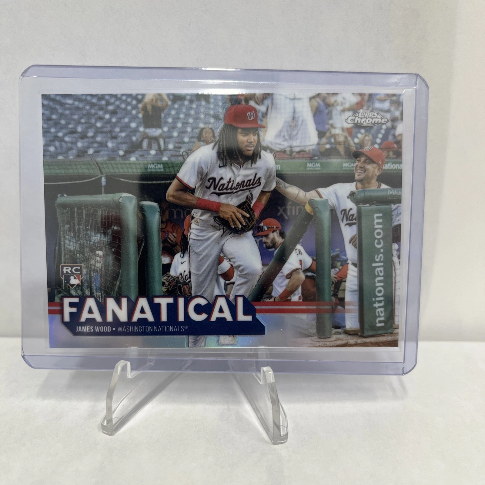 2025 Topps Chrome Fanatical James Wood #FAN-20 (RC) Washington Nationals