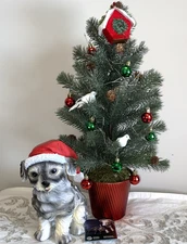 2025 Christmas Shih Tzu Dog Puppy in Santa Hat The Humane World for Animals NWT