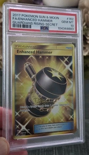 Enhanced Hammer (Secret) 162/145 Sm-Guardians Rising Holo PSA 10