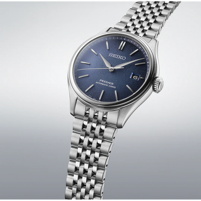 Seiko Presage analog limited metal strap watch automatic SARX133