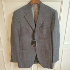New SARTORIO NAPOLI KITON Full Canvas Blazer Jacket Grey 38UK 48IT Made in Italy