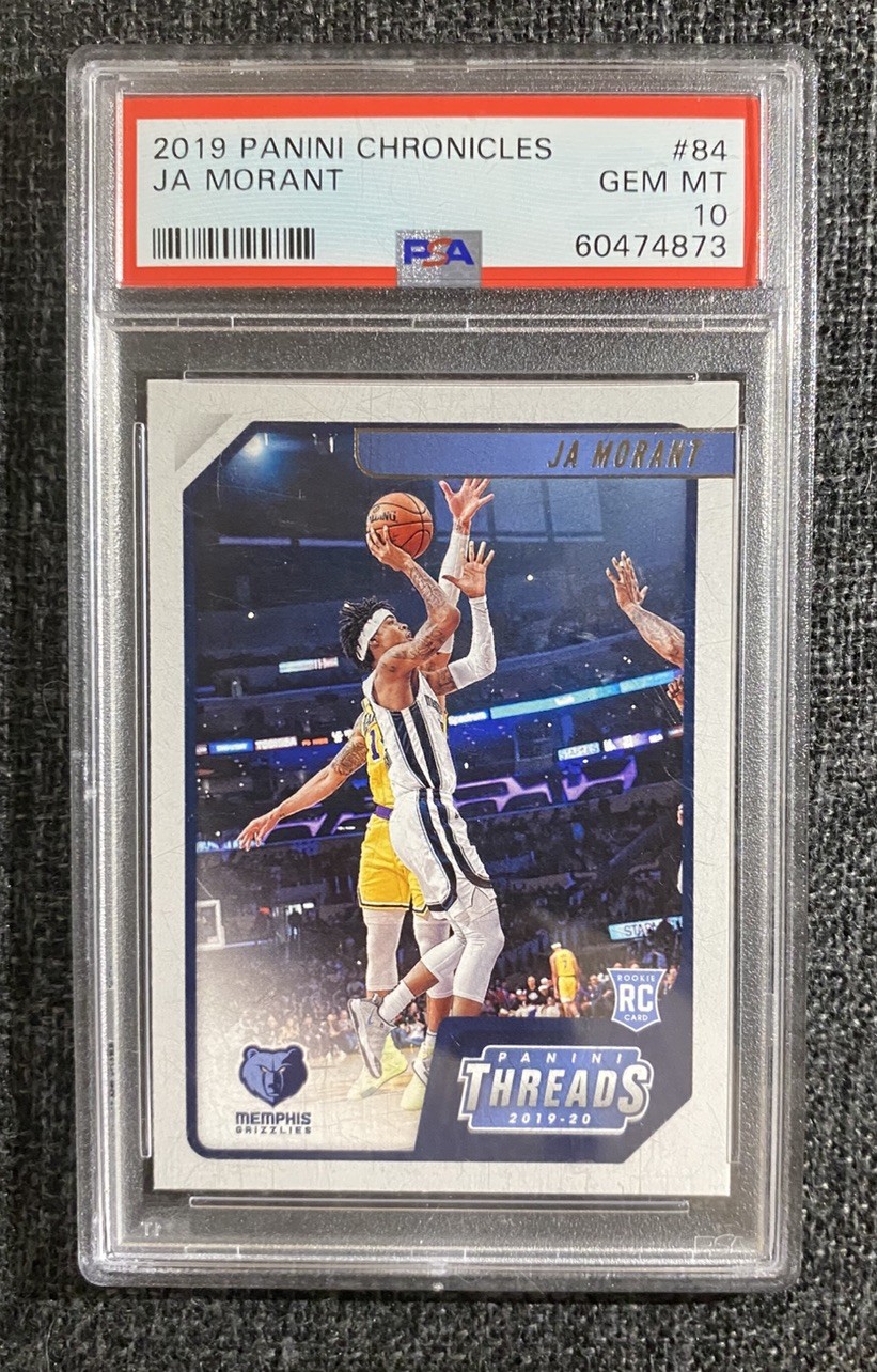 2019-20 Panini Chronicles - Threads Ja Morant #84 (RC) PSA 10 GEM MINT