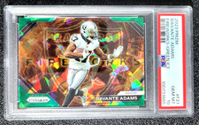 2023 PSA 10 GEM MINT DAVANTE ADAMS FIREWORKS PRIZM GREEN ICE G6887