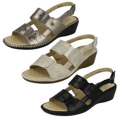 Damen-Sandalen Eaze Freizeit offene Zehenpartie