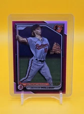 2023🔥Jackson Holliday🔥Bowman Prospects Fuchsia Serialized /299