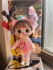 Lolifen Cute Girl Fashion Pink Plush Pink Doll Keychain Bag charm, Birthday Gift