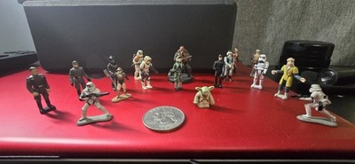 Lot of 17 Star Wars Action Mini  Micro Figures - Some Bendable