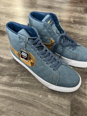 Nike Supreme x Zoom Blazer QS SB Mid Denim Size 11 | eBay