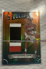 2024-25 Panini Obsidian - Eclipse Materials Alexandre Sarr, Alexandre Sarr...