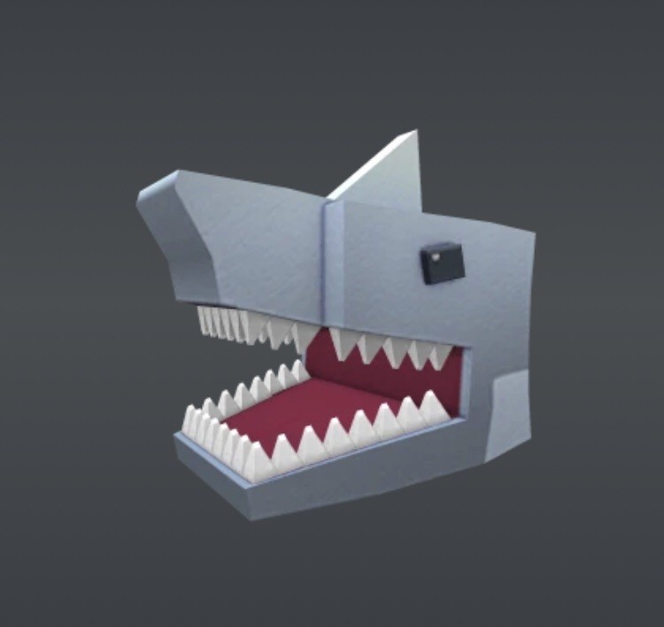 Sea Sharp Code Buy Robl0x - Blocky Shark Head Hat Sea Monster Series 7 - RARE Toy Code