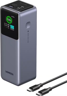 UGREEN - Nexode 200W 25,000mAh Power Bank with Smart TFT Display, PD 3.1 Fast...