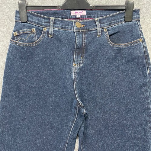 Per Una Size 10L Women’s Dark Blue Denim Straight Leg Jeans Size 10 L33 - Picture 2 of 13