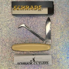 SCHRADE 275HP EQUESTRIAN'S Hoof Pick Pocket Knife White