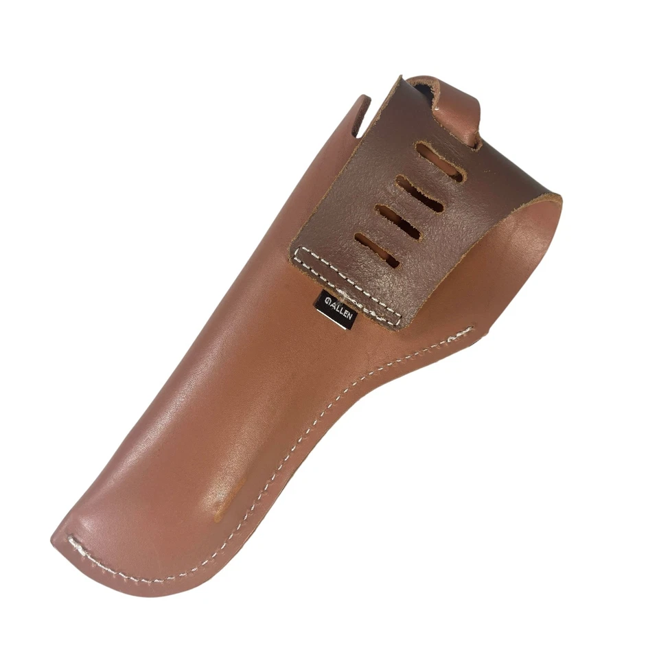 Pistola/revólver Allen Company Red Mesa de cuero funda 9" longitud total Foto 3 de 4