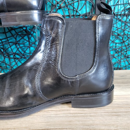 Johnston & Murphy MEADE Chealsea Black Leather Boots Mens 10.5M 15-8055 Test - Picture 12 of 21