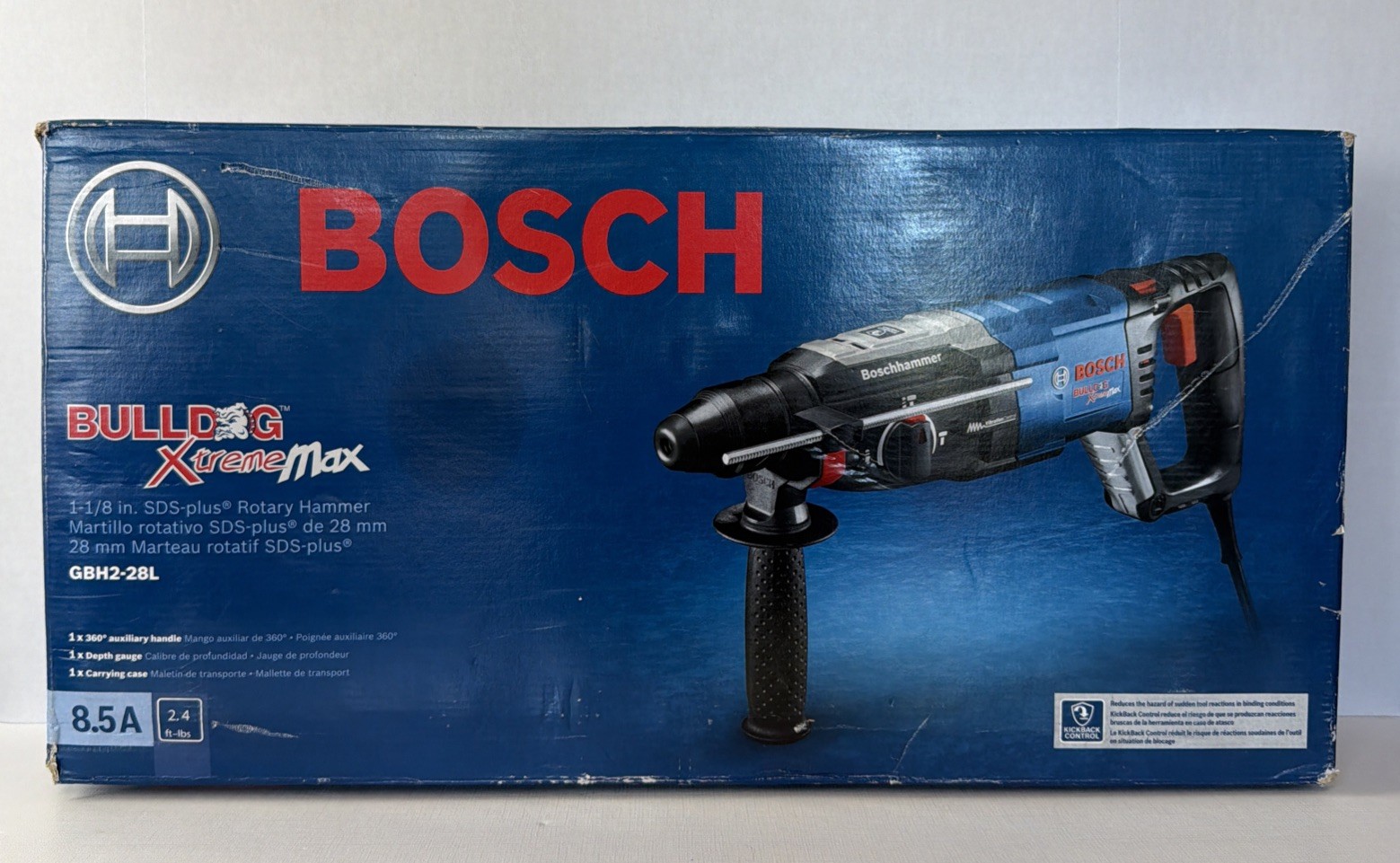 NEW Bosch GBH2-28L Bulldog Xtreme Max 1-1/8-Inch SDS-Plus Rotary Hammer C1