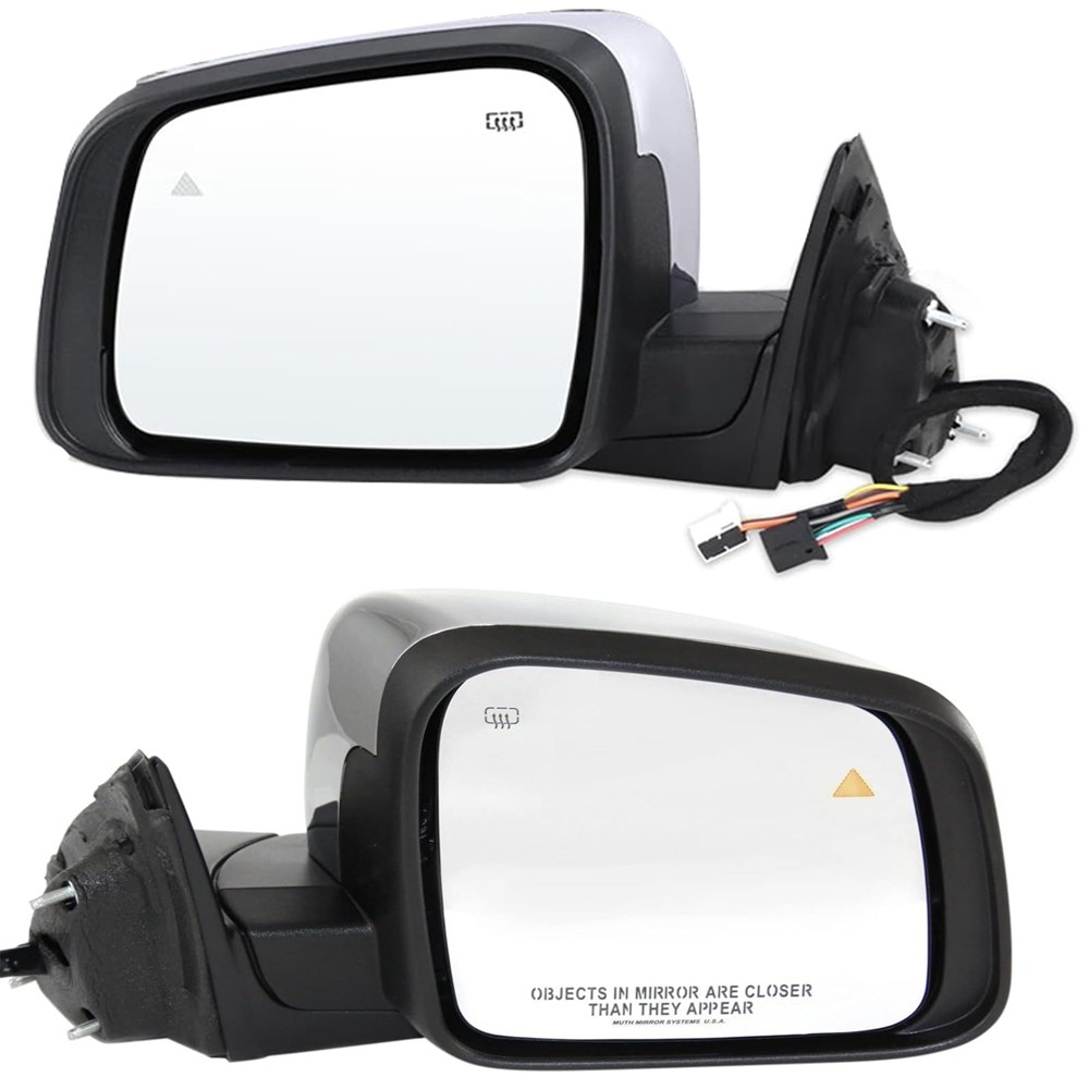Pair Driver & Passenger Side Mirror For 2011-22 Jeep Grand Cherokee Manual Fold