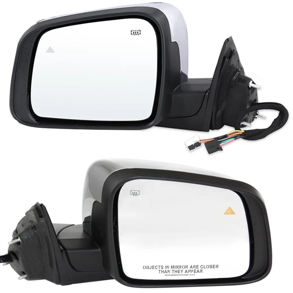 Pair Driver & Passenger Side Mirror For 2011-22 Jeep Grand Cherokee Manual Fold